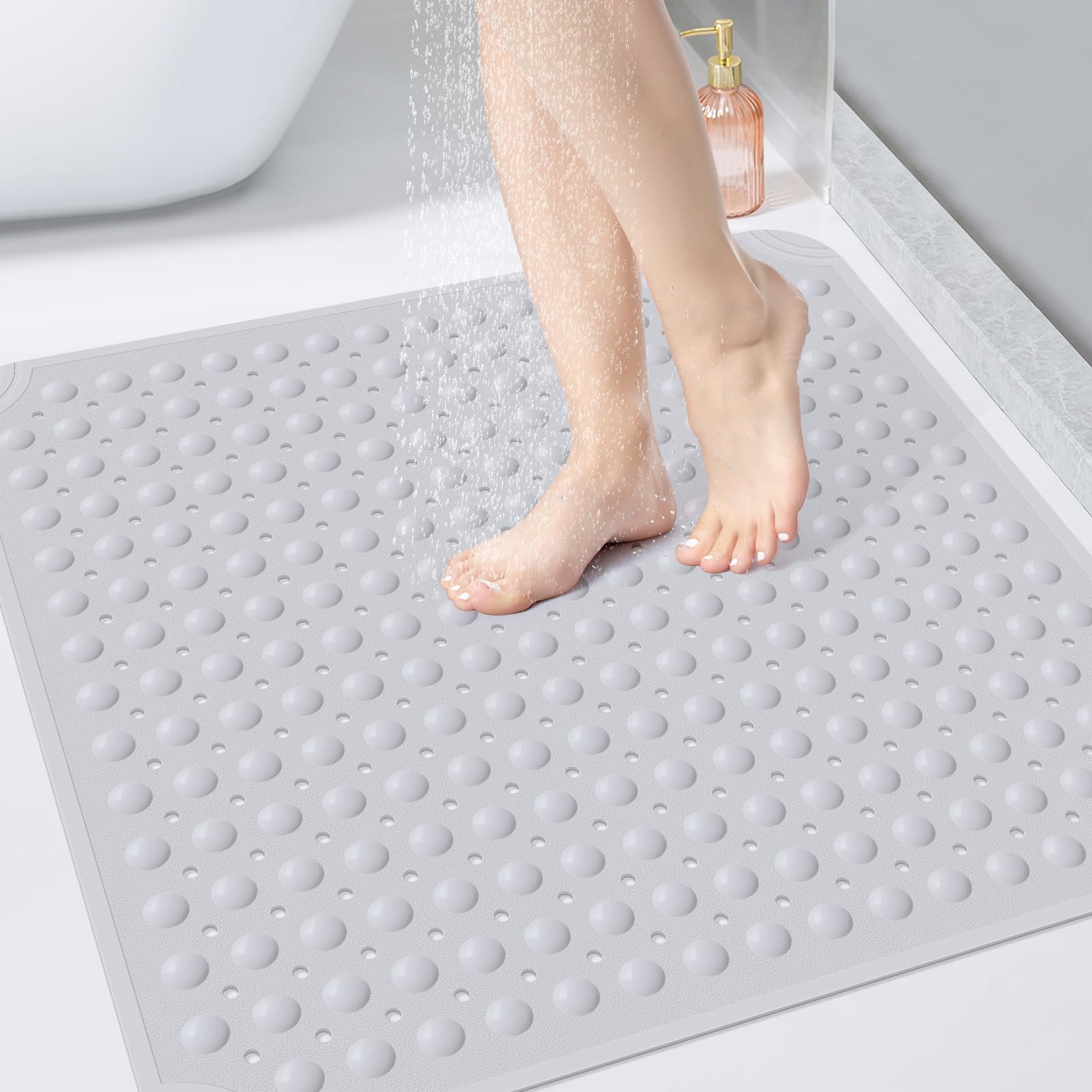 Amazon.com: OTHWAY Square Shower Mat 32x32, TPE Non-Slip Shower